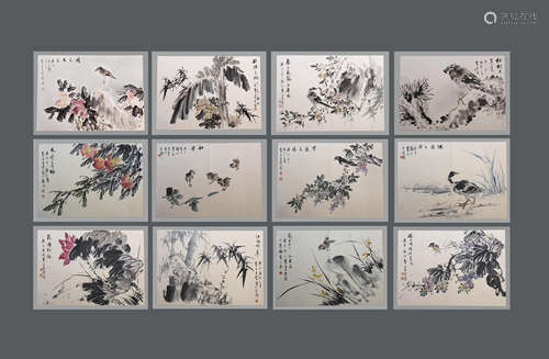 The Collection of Flowers and Birds in Chinese Ink Painting ...