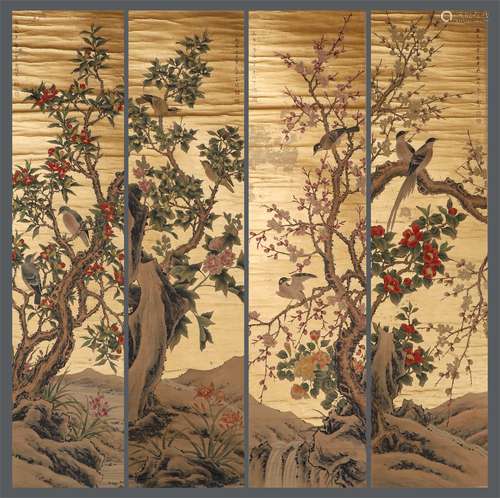 Chinese ink painting, Jinyue paper, principal paper, flowers...