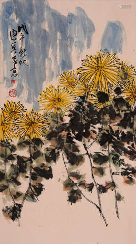 唐巽 1921-1985 菊花
