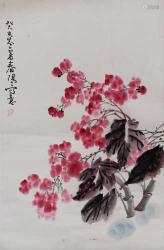 霍春阳 b.1946 花卉