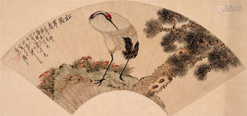 沙馥 1831-1906 松龄鹤寿