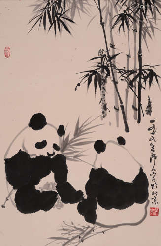 吴作人 1908-1997 熊猫