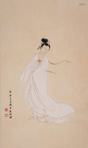 陈少梅 1909-1954 菩萨像