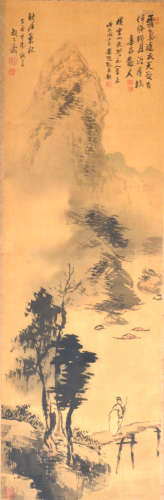 胡公寿 1823-1886 溪桥策仗图