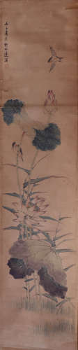 莲溪 1816-1884 春荷图