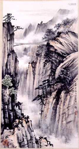 黄君璧 1898-1991 高山流水图