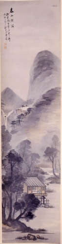 吴石仙 1845-1916 春山烟雨