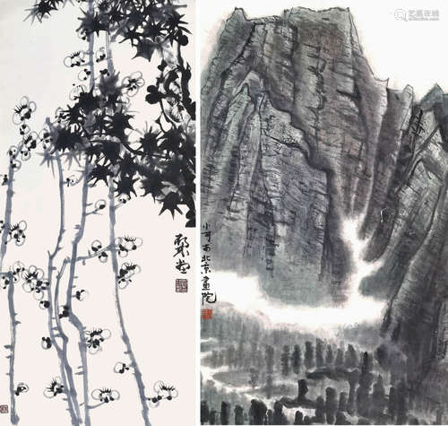 李小可（1944-2021）、邓林（b.1941） 山水·花卉