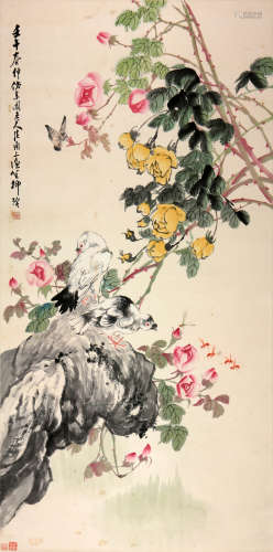 柳滨 (1887-1945) 仿古花鸟