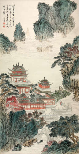 溥儒 (1896-1963) 仙山楼阁