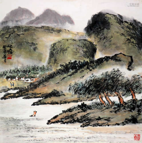 朱屺瞻 (1892-1996) 山居图