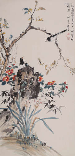 丁宝书 1866-1937 花鸟