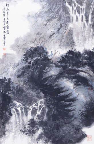 傅抱石 山水