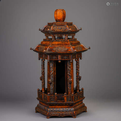 Qing Dynasty Sandalwood Buddhist Altar