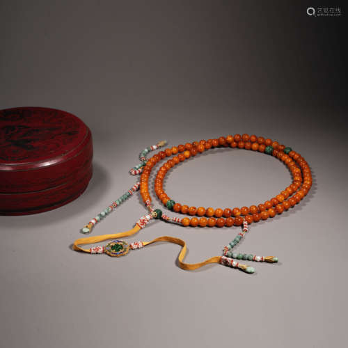 Qing Dynasty Beeswax Beads