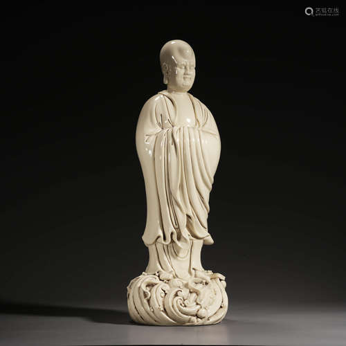 Ming Dynasty Dehua Kiln Arhat Statue