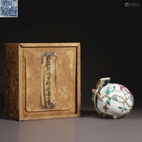 Water drop of bucket color in Qing Dynasty