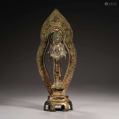 A Gilt Bronze Statue of Bodhisattva Before Ming Dynasty