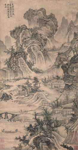 宋珏 1576-1632  山水 纸本 立轴