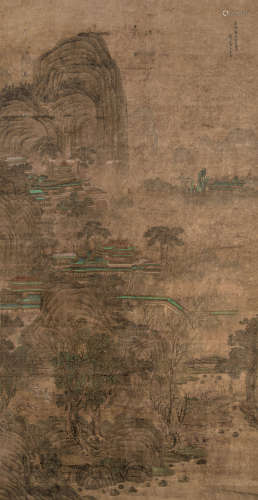 王云 1562-1735  山水 绢本 镜片