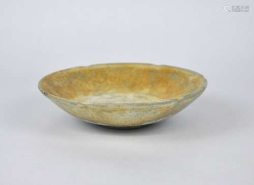 A Chinese celadon lobed dish, Song/Yuan dynasty