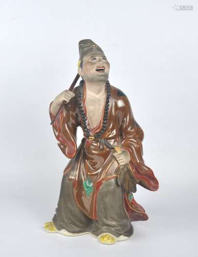 A Chinese porcelain figure of Ji Gong, Republic period
