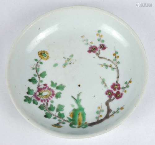 A Chinese famille rose dish dish, mid Qing dynasty