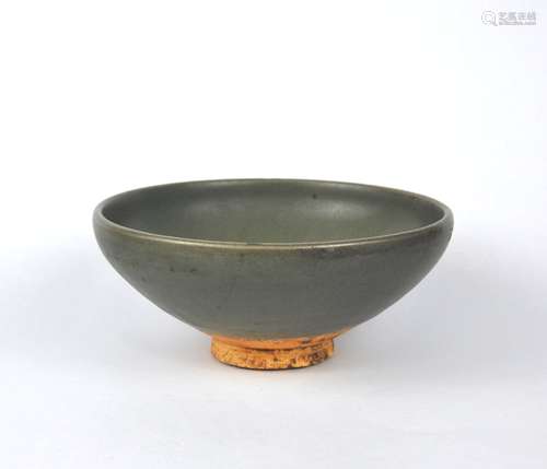 A Chinese olive green glazed bubble bowl, Song/Yuan dynasty