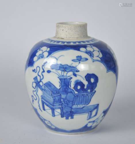A Chinese plum blossom jar, Qing dynasty