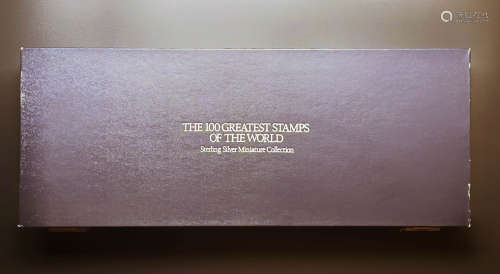 世界上最伟大的100枚邮票，纯银微型复刻收藏The 100 Greatest Sta...