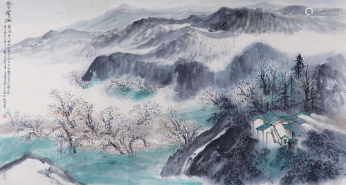 何海霞 香雪海（六尺整纸）