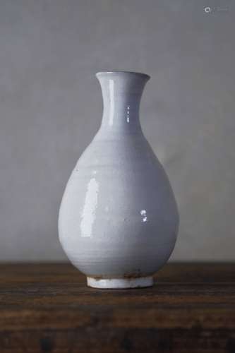 17世纪 李朝时代白瓷化妆土花瓶