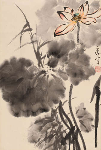 康宁 （b.1938） 荷花