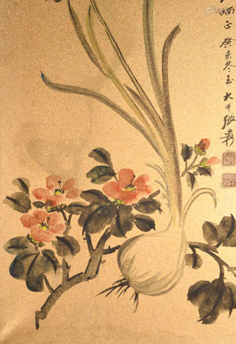 张大千(款) （1899-1983） 水仙