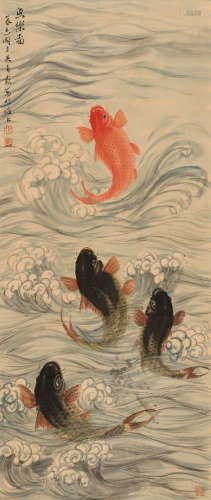 吴青霞 （1910-2008） 鱼乐图