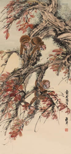 程璋 （1869-1938） 猴