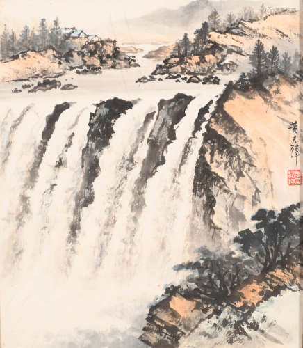 黄君璧 （1898-1991） 飞瀑图