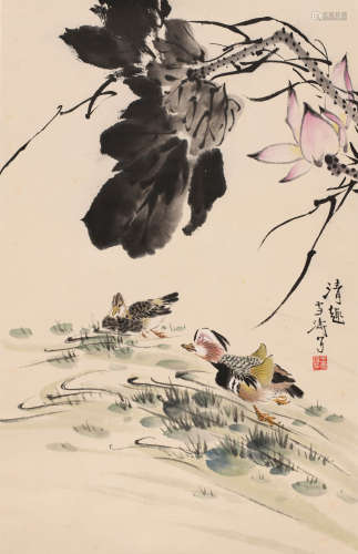 王雪涛 （1903-1982） 荷花鸳鸯