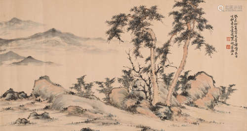 萧俊贤 （1865-1949） 山水