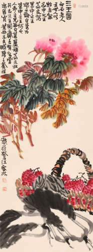 陈子奋 （1898-1976） 三王图
