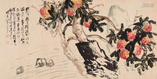 王个簃 （1897-1988） 寿桃