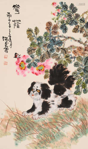 王炳龙 （1940-1999） 戏蝶图