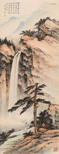 黄君璧 （1898-1991） 松下观瀑图