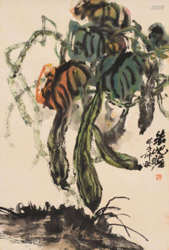 朱屺瞻 （1892-1996） 丝瓜