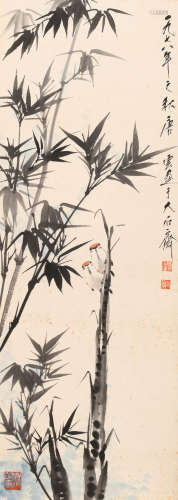 唐云 （1910-1993） 竹雀图