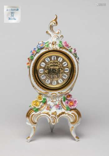 Germany Rokoko Porcelain Table Clock