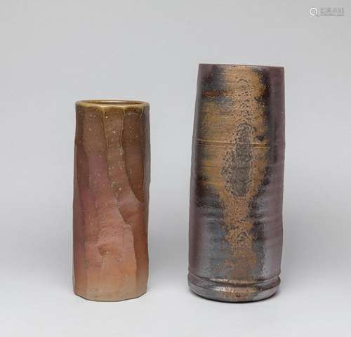 Two Studio Art Stoneware Vases