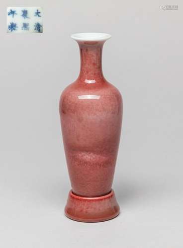 Chinese Red Glazed Porcelain Vase