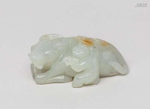 Chinese White Jade Table Sculpture