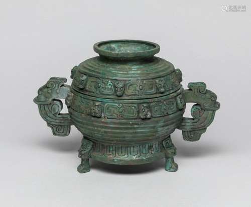 Sepcial Chinese Bronze Covered Bowl